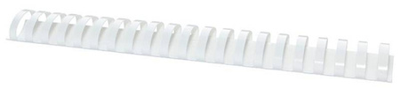 GRZBIET PLASTIKOWY 38MM (350 KARTEK) OFFICE PRODUCTS BIAŁY 50 SZT.