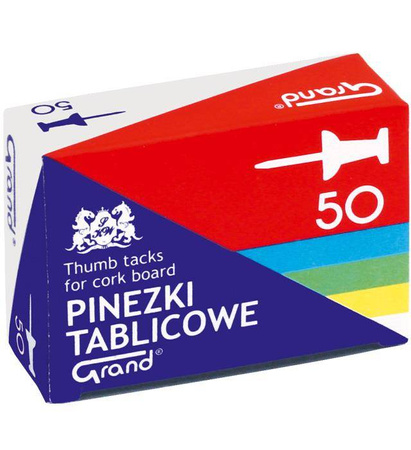 PINEZKI TABLICOWE KOLOROWE GRAND 110-1657 50SZT