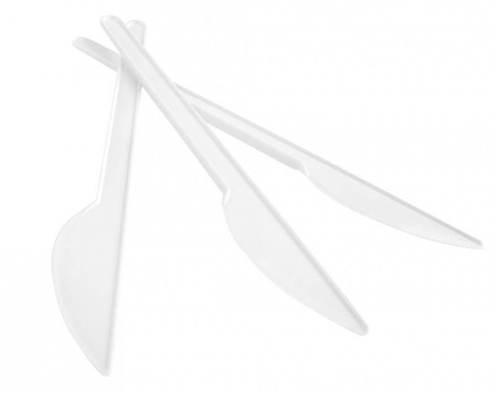 NÓŻ JEDNORAZOWY 17CM OFFICE PRODUCTS BIAŁY PLASTIK 100SZT