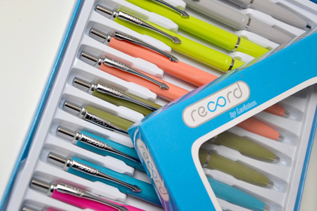 DŁUGOPIS AUTOMATYCZNY RECORD WIELKOPOJEMNY NIEBIESKI