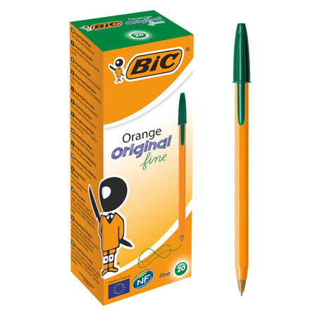 Długopis BIC ORANGE 1199110113 zielony 0.7mm pomarańczowa obudowa