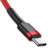 KABEL USB-C DO USB-C PD BASEUS CAFULE PD 2.0 QC 3.0 60W 2M (CZERWONY)