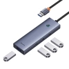 HUB 4W1 BASEUS ULTRAJOY  USB-A DO 4XUSB 3.0 (SZARY)