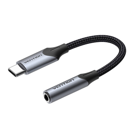 ADAPTER AUDIO USB-C MĘSKI DO 3.5MM JACK ŻEŃSKI VENTION BGJHA 0.1M