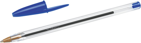 Długopis BIC CRISTAL 8478981 niebieski 1.0mm przezroczysta obudowa