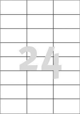 Etykiety samoprzylepne 70x37mm uniwersalne AVERY ZWECKFORM trwałe 3474 białe 100ark*24szt