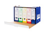 PUDŁO ARCHIWIZACYJNE Z UCHYLNYM WIEKIEM 540X340X300MM VAUPE SYSTEM 438/03 NIEBIESKIE
