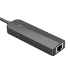 HUB USB 2.0 Z 3 PORTAMI I ADAPTEREM ETHERNET 100MB/S VENTION CHPBB 0,15M CZARNY