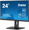 IIYAMA MONITOR 23.8 CALA PROLITE XUB2492QSU-B1 IPS,QHD,USB-C,100HZ,3XUSB(3.2),HDMI,DP 300CD/M2,FREESYNC,2X2W,HAS(150MM),PIVOT