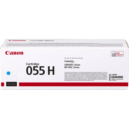 CANON ORYGINALNY TONER 055CH, CYAN, 5900S, 3019C002, HIGH CAPACITY, CANON MF742CDW, MF744CDW, MF746CX, LBP663CDW, LBP664CX, O
