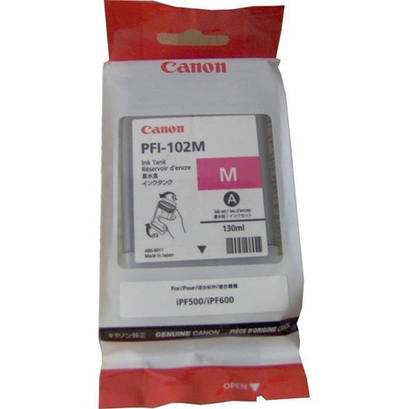 TUSZ ORYGINALNY CANON PFI102M 0897B001 MAGENTA 130 ML