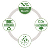 ZSZYWACZ RAPID ECO CZARNY 25 KARTEK