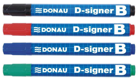 MARKER SUCHOŚCIERALNY DONAU D-SIGNER B CZARNY OKRĄGŁY 2-4MM