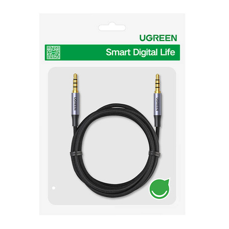 KABEL JACK 3,5MM AUX UGREEN 1.5M (CZARNY)