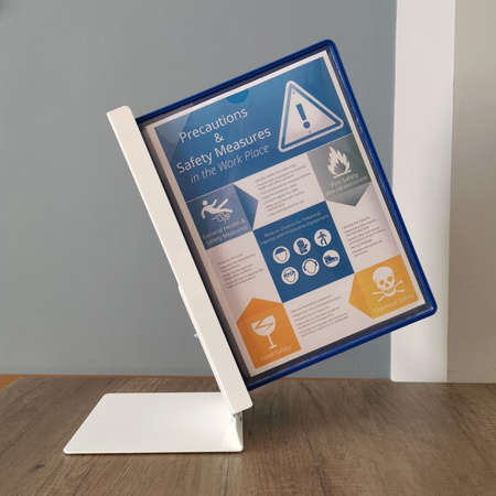 SYSTEM PREZENTACYJNY NA BIURKO Z 10 PANELAMI A4 LEVIATAN NIEBIESKI