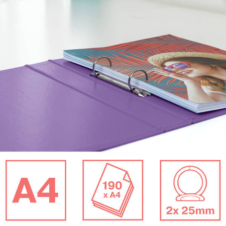SEGREGATOR A4 ESSELTE COLOUR'BREEZE 42 MM 628434 LAWENDOWY RINGOWY 