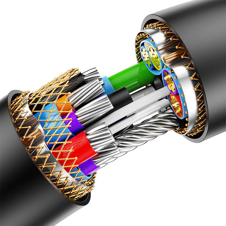 PRZEDŁUZACZ BASEUS USB 3.0 MĘSKI DO ŻEŃSKI, AIRJOY SERIES, 5M (CZARNY)