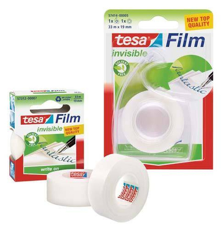 TAŚMA KLEJĄCA 19MMX33M TESA INVISIBLE 57312-00007-02 TS MLECZNA