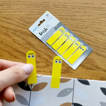 ZAKŁADKI INDEKSUJĄCE FOLIOWE 12X45MM SMART PET FRESH BUŹKI 5X25SZT