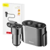 Rozdzielacz gniazda zapalniczki Baseus 2xUSB 3,1A 100W (czarny)