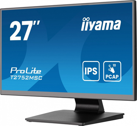 IIYAMA MONITOR 27 CALI T2752MSC-B1AG 10 PKT. POJ,IPS,HDMI,DP,2X1W,7H,2XUSB, 400CD/M2,AG-(ANTI GLARE)