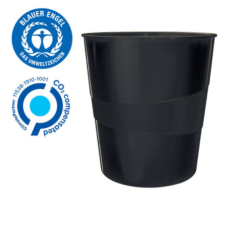 KOSZ NA ŚMIECI LEITZ RECYCLE 53280095 CZARNY 15L
