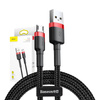Kabel BASEUS Cafule USB-A-micro USB 2m (czerwono-czarny)
