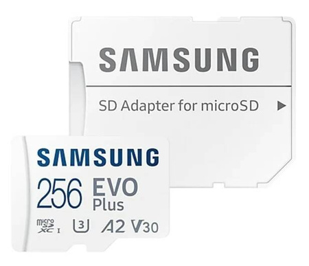 SAMSUNG KARTA PAMIĘCI MICROSD MB-MC256SA EU EVO PLUS 256GB + ADAPTER