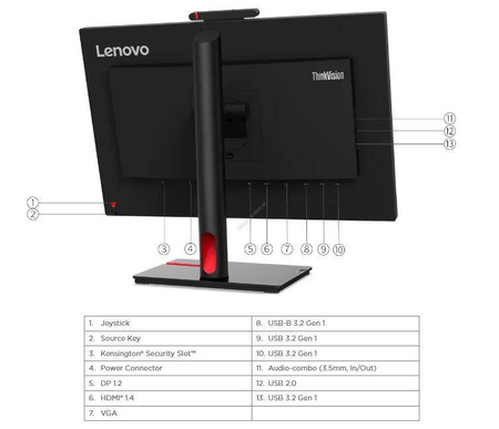 LENOVO MONITOR 23.8 CALA THINKVISION T24V-30 WLED LCD 63D8MAT3EU