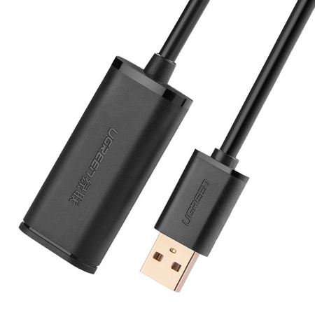 KABEL PRZEDŁUŻAJĄCY USB 2.0 UGREEN US121, AKTYWNY, 15M (CZARNY)