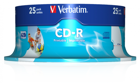 PŁYTA CD-R 700MB 52X VERBATIM DATALIFE PLUS 43439 CAKE 25 SZT.