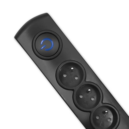 QOLTEC LISTWA ANTYPRZEPIĘCIOWA 4 GNIAZDA 2,5M