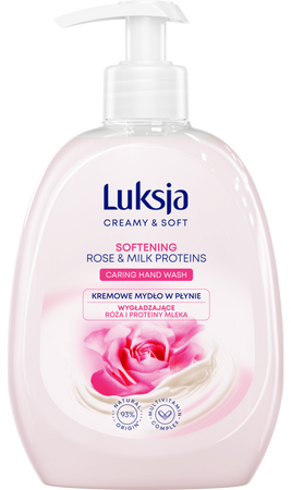 MYDŁO W PŁYNIE LUKSJA ROSE PETALS & MILK PROTEINS 500ML