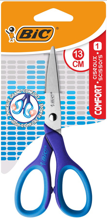 NOŻYCZKI 130MM BIC COMFORT 9262781 MIX GUMOWANY