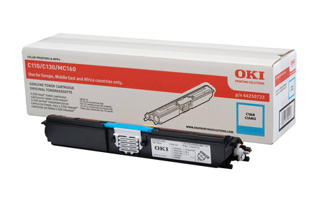 TONER ORYGINALNY OKI C110/C130-TC 44250723 CYAN 2500 STRON