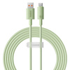 KABEL SZYBKO ŁADUJĄCY BASEUS USB DO USB-C HABITAT SERIES 100W, 2M (ZIELONY)