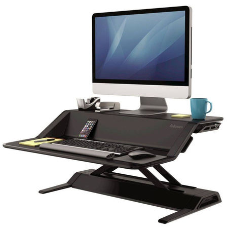 STANOWISKO DO PRACY STOJĄCO-SIEDZĄCEJ 832X568/140X616 FELLOWES SIT-STAND LOTUS 0007901 CZARNE