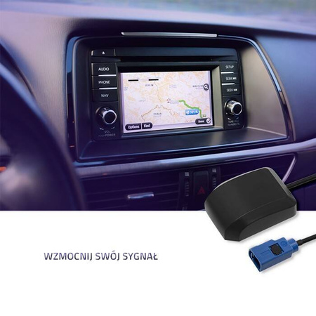 QOLTEC ANTENA GPS | 28DBI | ZEWNĘTRZNA