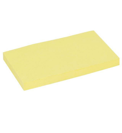 KARTECZKI SAMOPRZYLEPNE 75X125MM EAGLE 13050/D655 150-1138 ŻÓŁTE 100KART