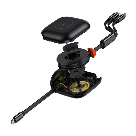 KABEL USB-C BASEUS TRACTION 3W1 USB-C / LIGHTNING / MICRO 100W 1.7M (CZARNY)