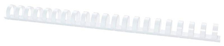 GRZBIET PLASTIKOWY 22MM (210 KARTEK) OFFICE PRODUCTS BIAŁY 50 SZT.