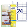 ETYKIETY SAMOPRZYLEPNE 63.5X33.9MM DO ADRESOWANIA AVERY ZWECKFORM J8159-25 BIAŁE 25ARK*24SZT