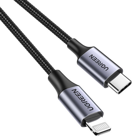 Kabel UGREEN US304 USB-C-Lightning 1.5m (czarny)