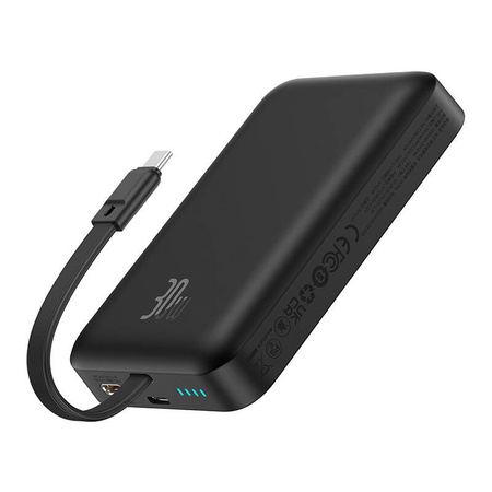 Powerbank magnetyczny Baseus Magnetic Mini 10000mAh, USB-C 30W MagSafe (czarny)