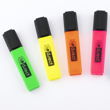 ZAKREŚLACZE D.RECT 1128 MIX*4 2-5MM 4SZT