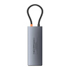 ADAPTER HUB 10W1 BASEUS 2X HDMI, USB-C, 3XUSB-A+RJ45+SD/TF, PD (SZARY)