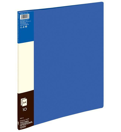 ALBUM OFERTOWY A4 GRAND 9001 120-1192 NIEBIESKL PVC 10 KIESZENI