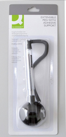 DŁUGOPIS NA SPRĘŻYNCE LEŻĄCY/STOJĄCY Q-CONNECT NIEBIESKI 0.7MM
