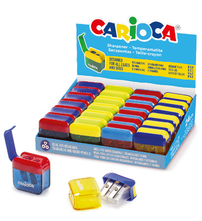 TEMPERÓWKA PODWÓJNA PLASTIKOWA CARIOCA 43128 Z POJEMNIKIEM 130-1963 MIX