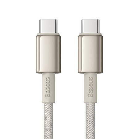 KABEL USB-C DO USB-C BASEUS TUNGSTEN GOLD, 100W, 1M (ZŁOTY)